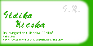 ildiko micska business card