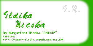 ildiko micska business card